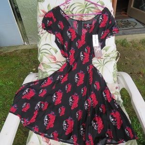 NWT Hot Topic Royal Bones Dress